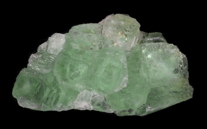 Sea Green, Fluorite on Quartz - China #32490